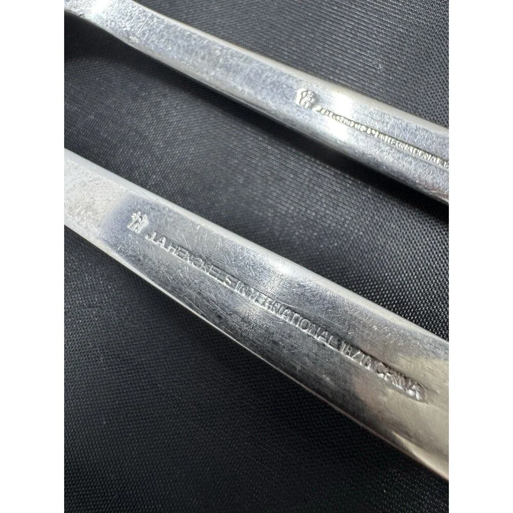 J.A. Henckels 18/10 Stainless Steel Flatware Serving Dining Forks Lot Of 4